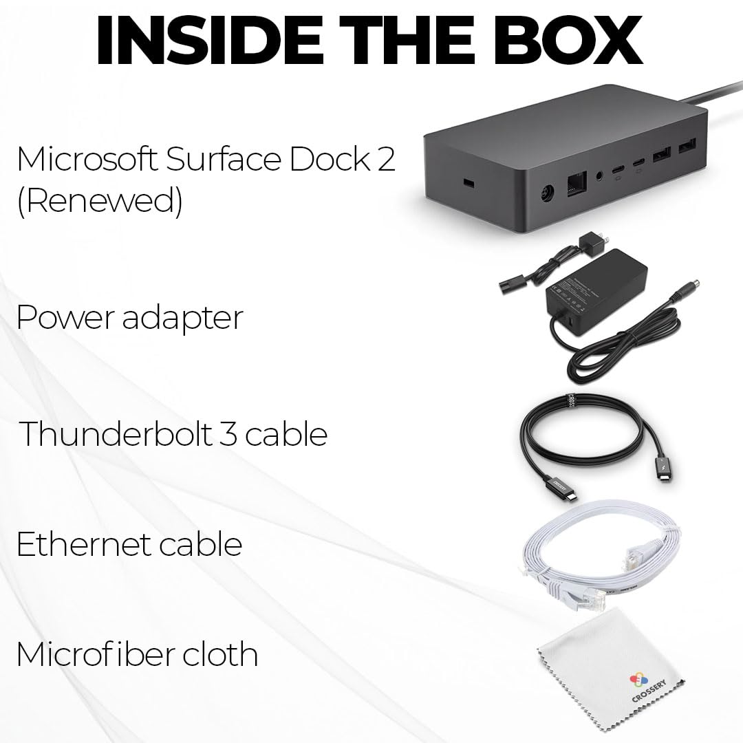 Crossery Surface Dock 2 Bundle in-use for a flexible, productive setup.