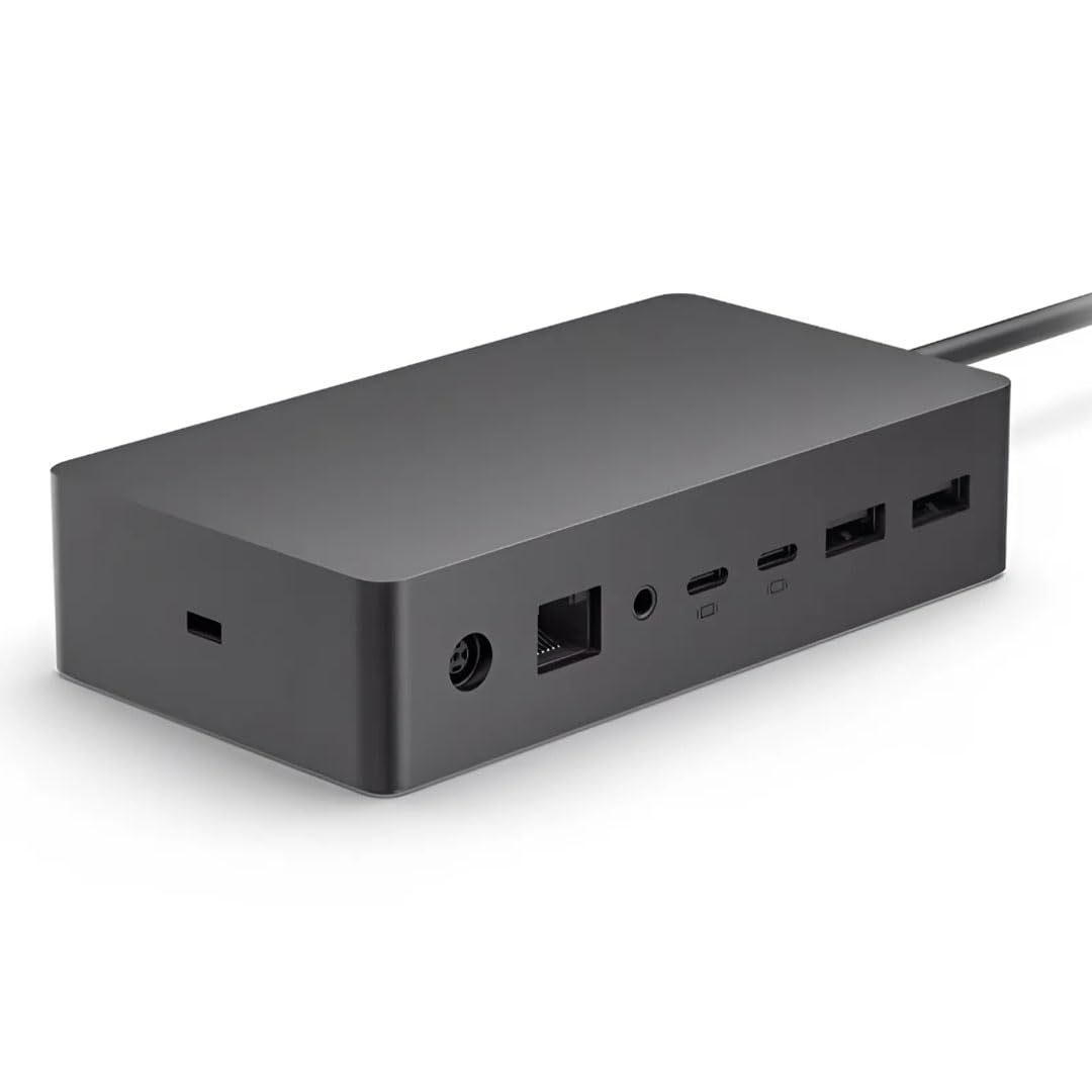 Crossery Surface Dock 2 Bundle shows multiple ports for versatile connectivity.