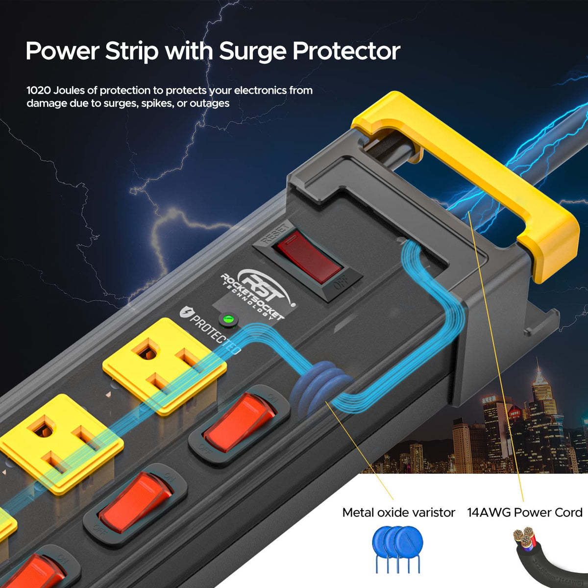 CRST 15A circuit breaker for safe operation in garages and workshops