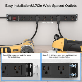 CRST angled flat plug and 6ft cord reducing strain in tight installation spaces