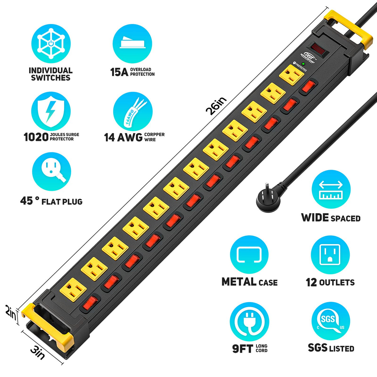 CRST cord-management ends with 9ft cord keeping workspace organized