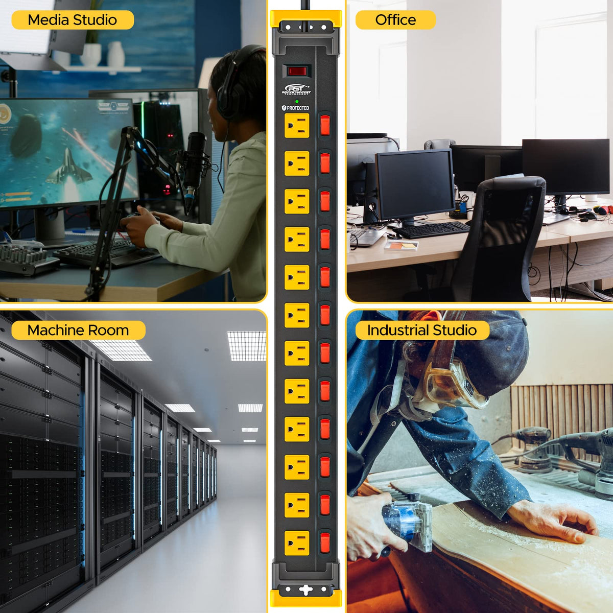 CRST garage-workshop application shows reliable power access for tools