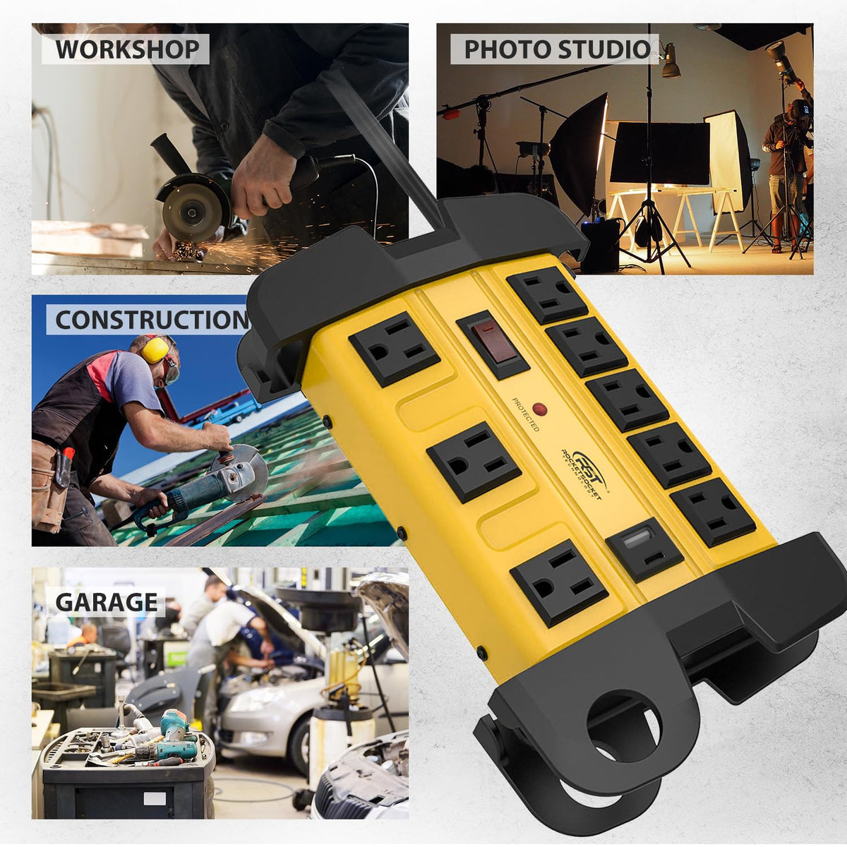 CRST 15A circuit breaker protects against overload while in use.