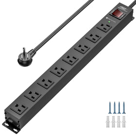 CRST front view showing eight outlets and durable housing for reliable power