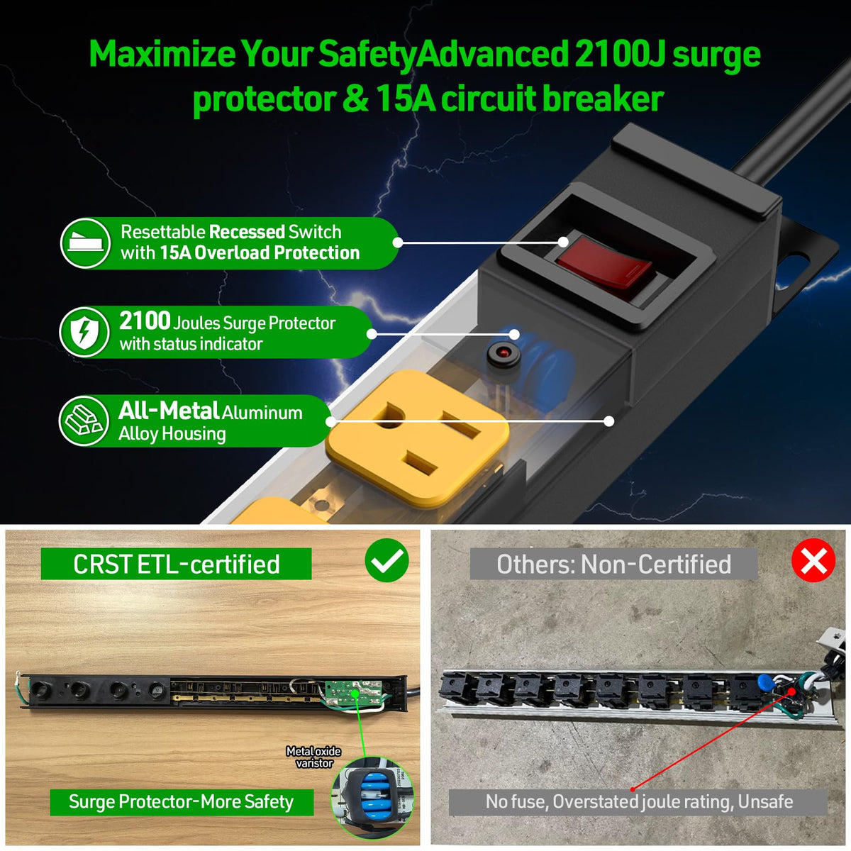 CRST mounted vertically on a wall stud for secure, space-saving installation
