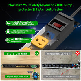 CRST mounted vertically on a wall stud for secure, space-saving installation