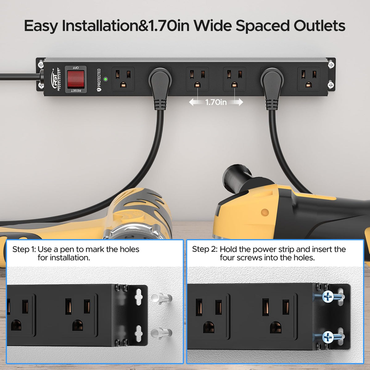 CRST mounting slots allow easy wall or cabinet mounting.