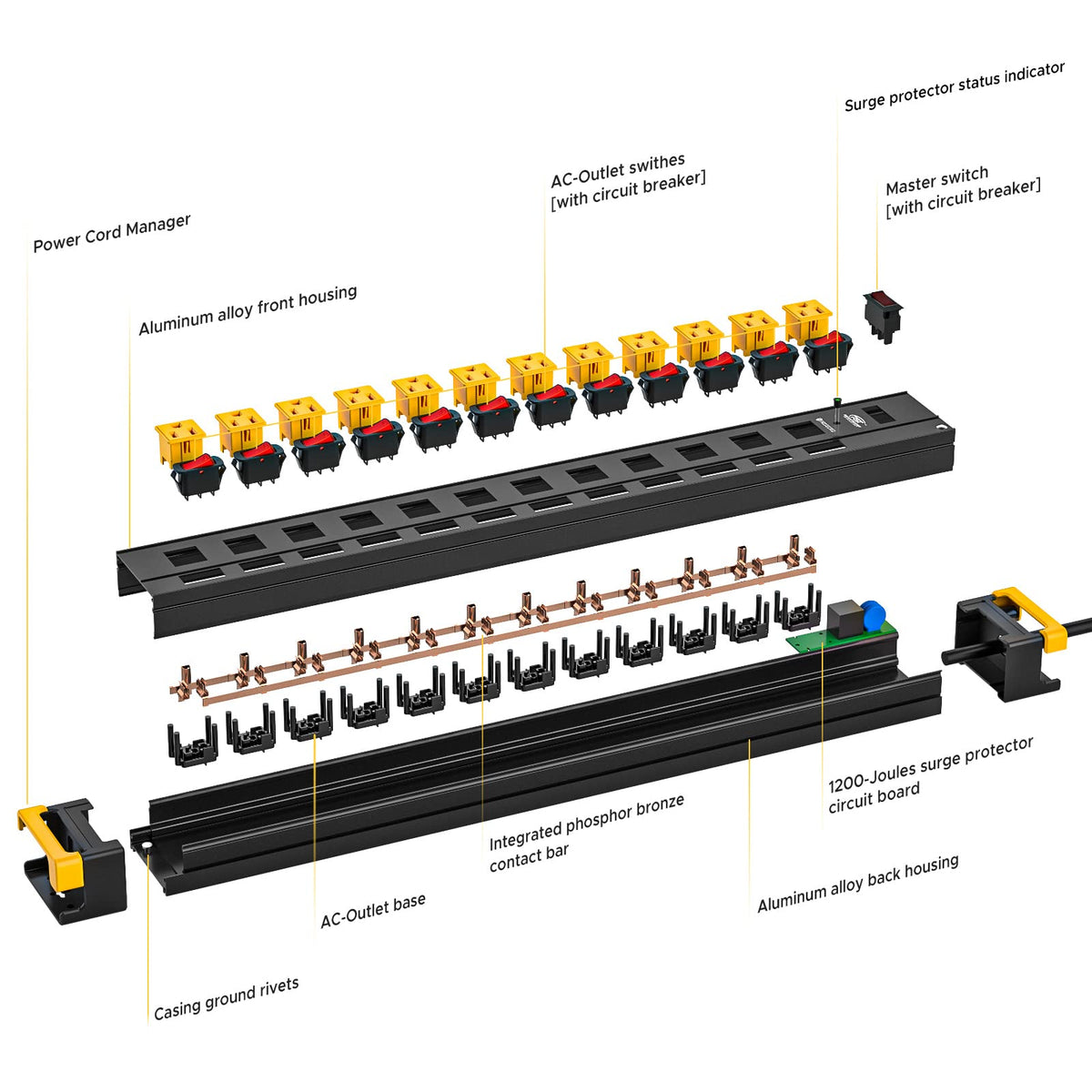 CRST mounting holes enable secure installation on walls or benches