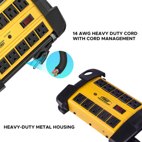 CRST long 15-foot grounded cord and heavy-duty plug for extended reach