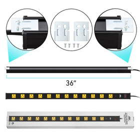 CRST size comparison with hand illustrating compact length and twelve-outlet capacity