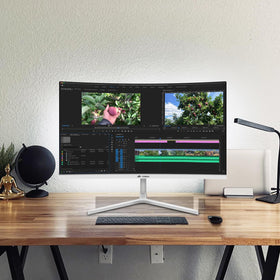 CRUA 75x75 mounting supports clean, flexible desk layouts.