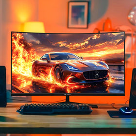 CRUA 24-inch 240Hz curved monitor ideal for office and gaming setups
