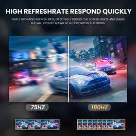 CRUA 24-inch curved monitor with FreeSync and eye comfort for longer sessions.