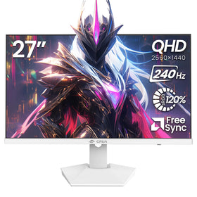 CRUA 27-inch 240Hz monitor front view for fluid gaming action