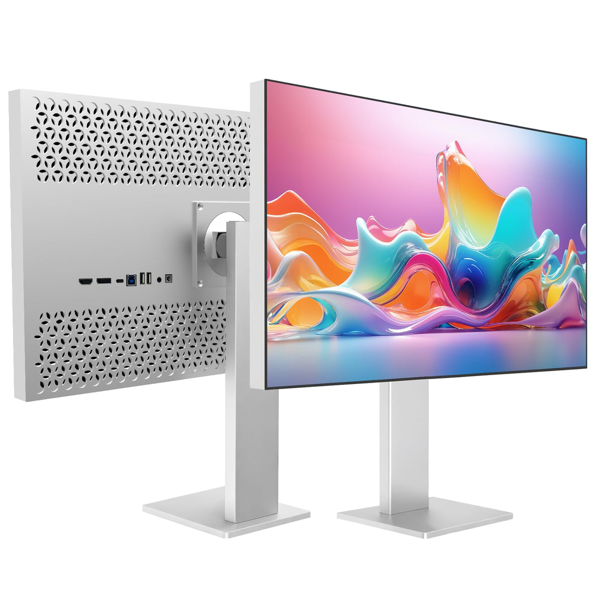 CRUA 27-inch 4K monitor IPS panel shows vibrant colors for design