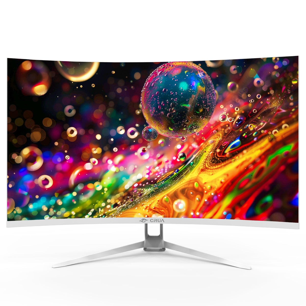 CRUA 32in 4K UHD display shows crisp detail for editing tasks