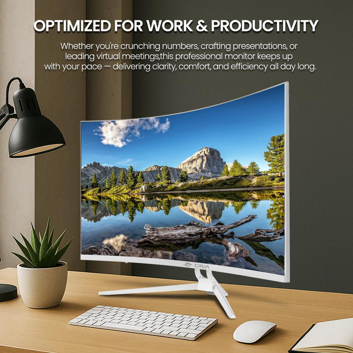 CRUA versatile monitor suitable for modern workstations