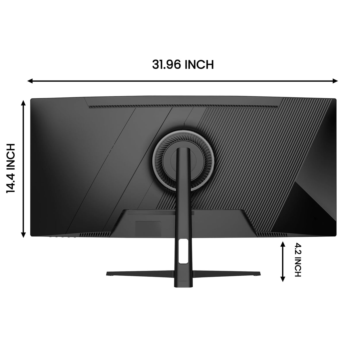 CRUA curved monitor with 120% sRGB color for vibrant visuals.