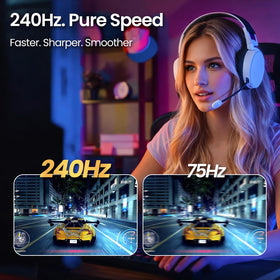 CRUA monitor with HDMI and DisplayPort connectivity for versatile setups.
