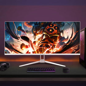 CRUA wall-mount compatible ultrawide monitor saves desk space