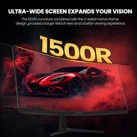 CRUA gaming monitor with FreeSync for smooth gameplay