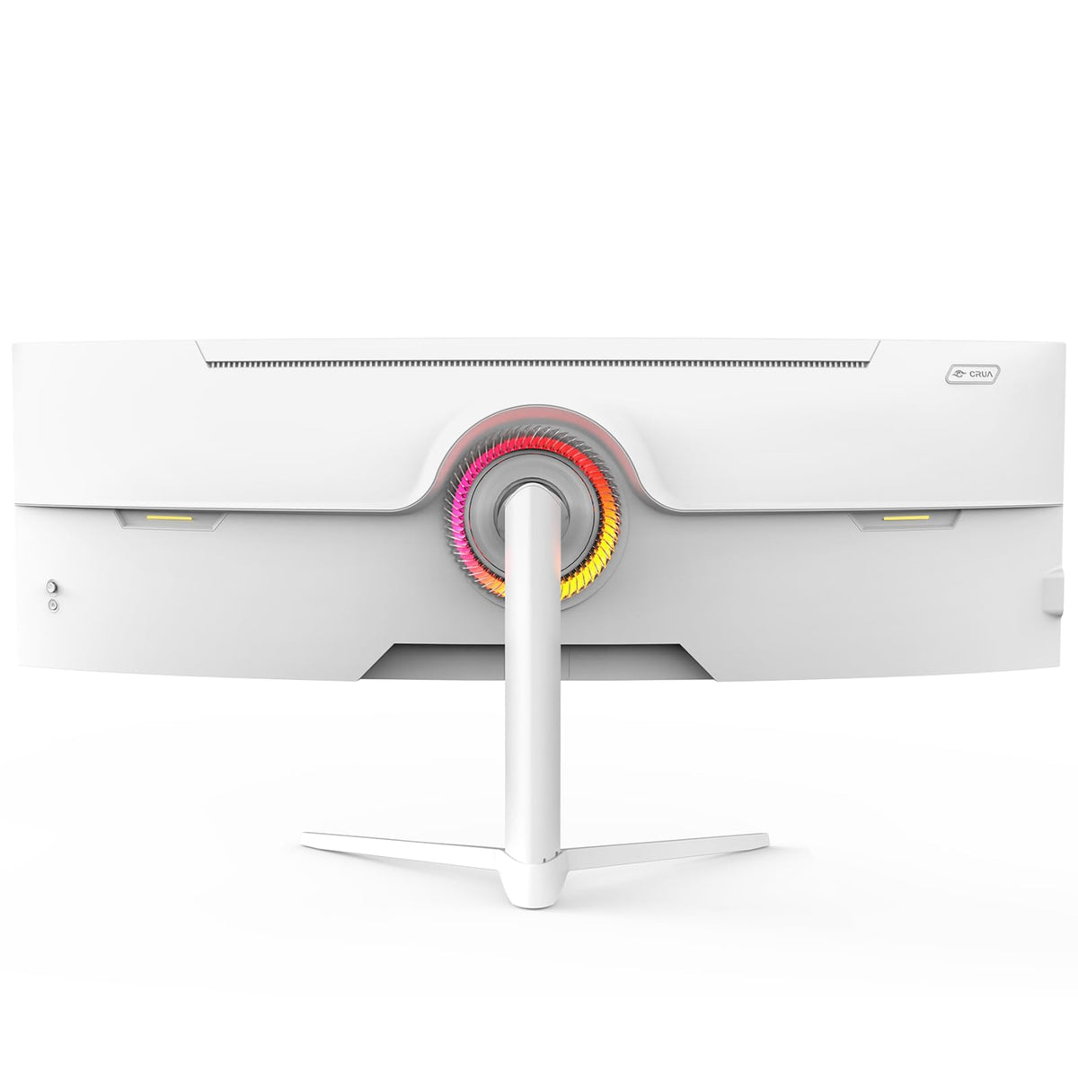 CRUA 49-inch white curved monitor 5120x1440 clarity for detailed design