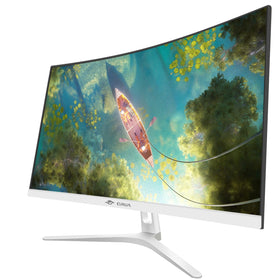 CRUA curved monitor showcasing 1800R curvature for comfortable viewing