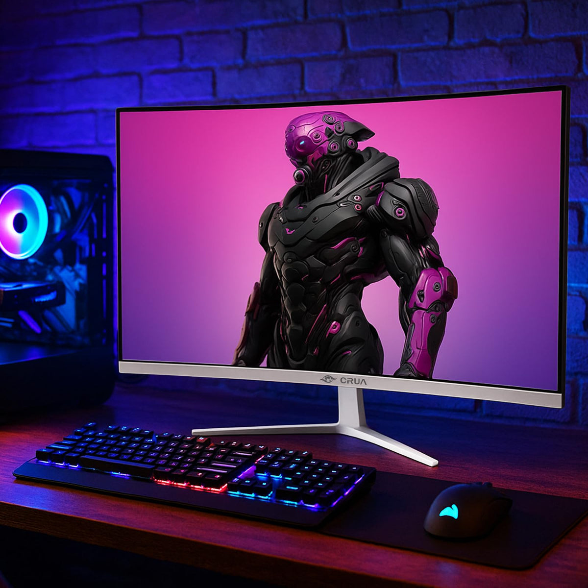 CRUA offers HDMI and DisplayPort inputs for easy, versatile connectivity