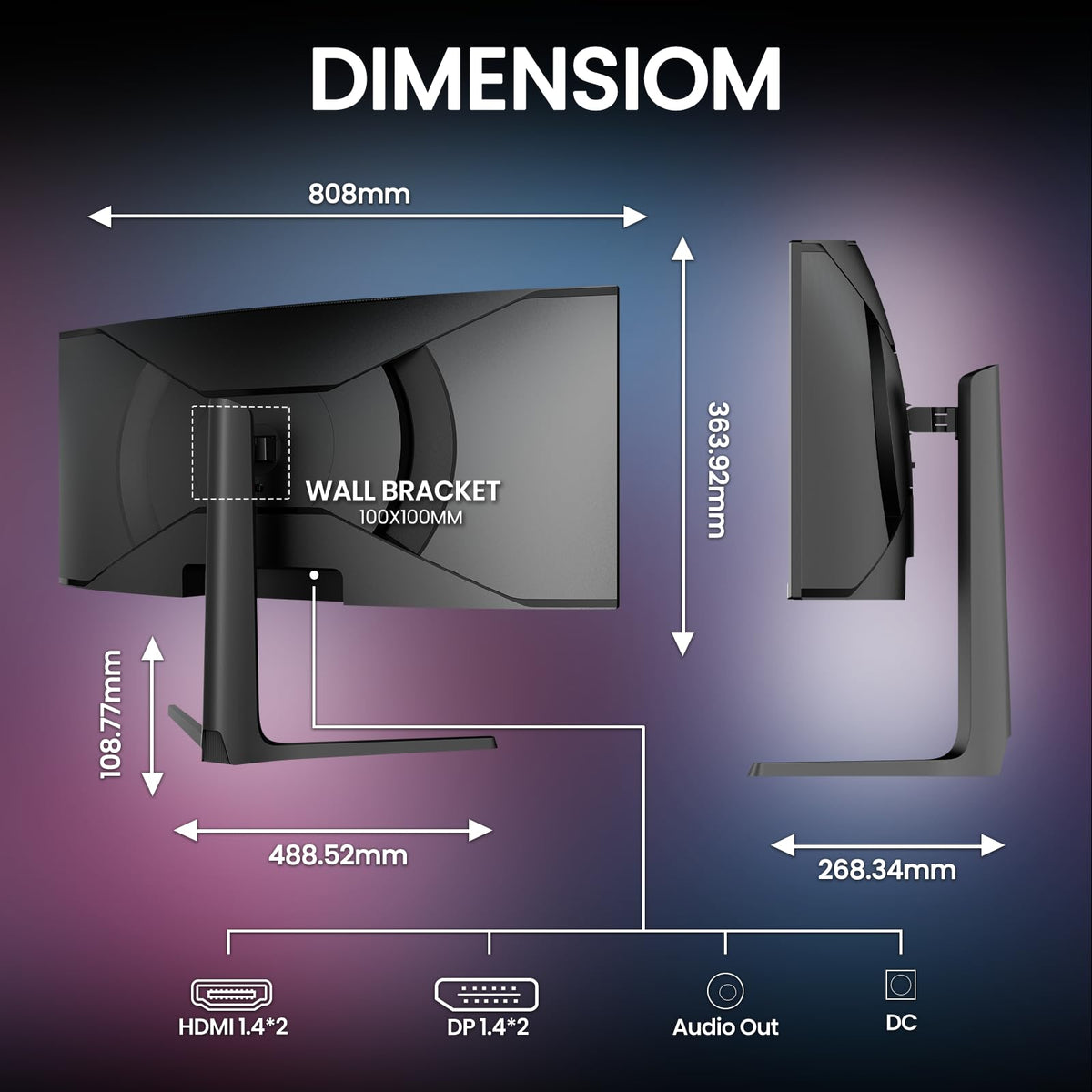 CRUA IPS panel with 178-degree viewing angle for consistent colors