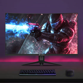 Low Blue Light feature helps reduce eye strain during long sessions.