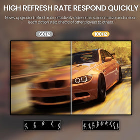 CRUA 27-inch display featuring HDMI and VGA ports for flexible connections
