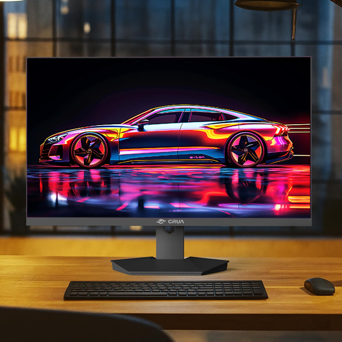 CRUA sleek black design fits modern gaming setups.