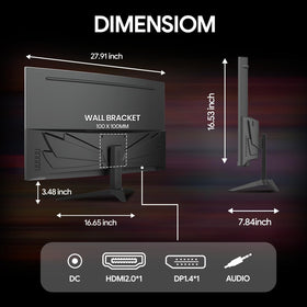 100x100 mm wall mount compatibility for flexible placement.