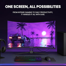 CRUA wall-mount-ready design saves space in compact gaming rooms.