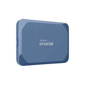 Crucial X10 6TB portable SSD front view for ultra-fast data transfers.