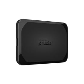 Crucial X10 portable SSD showcases compact travel-ready design for on-the-go storage.