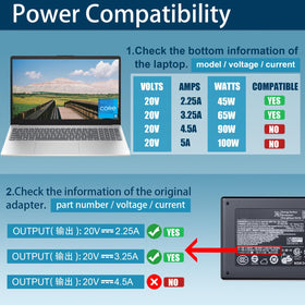 Cruinniu charger compatible with HP EliteBook models for reliable daily energizing