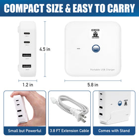 Cruise On cabin scene shows bedside charging with the power strip.