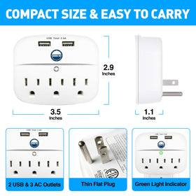 Cruise On multi-device power strip powering phone, camera, and smartwatch.