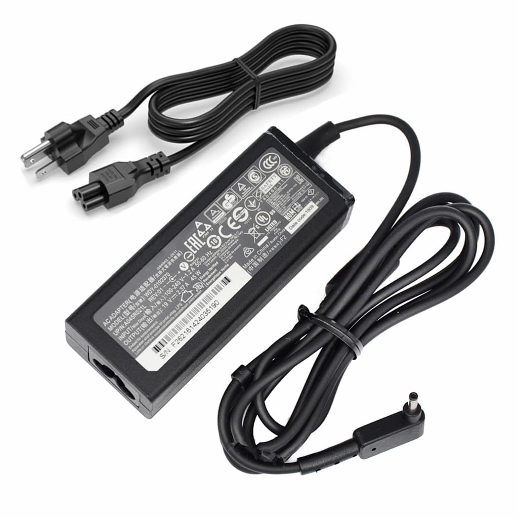 CRUMFERT Chicony A18-045N2A adapter powering an Acer notebook
