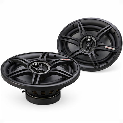 Crunch CS693 front view showing speaker grille and mounting for clearer sound