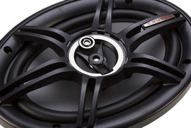 Crunch CS693 installed in car rear deck demonstrating improved in-cabin audio