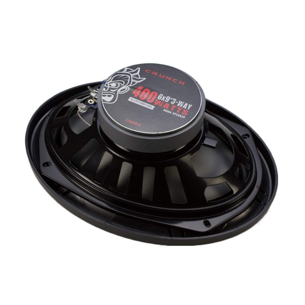 Crunch CS693 tweeter close-up highlighting Neo-Mylar dome for crisp highs