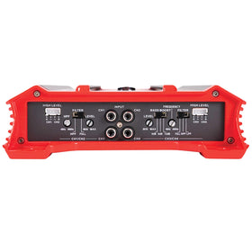 Crunch GP-2000.4 bridged mode supports mono and stereo power for subs.