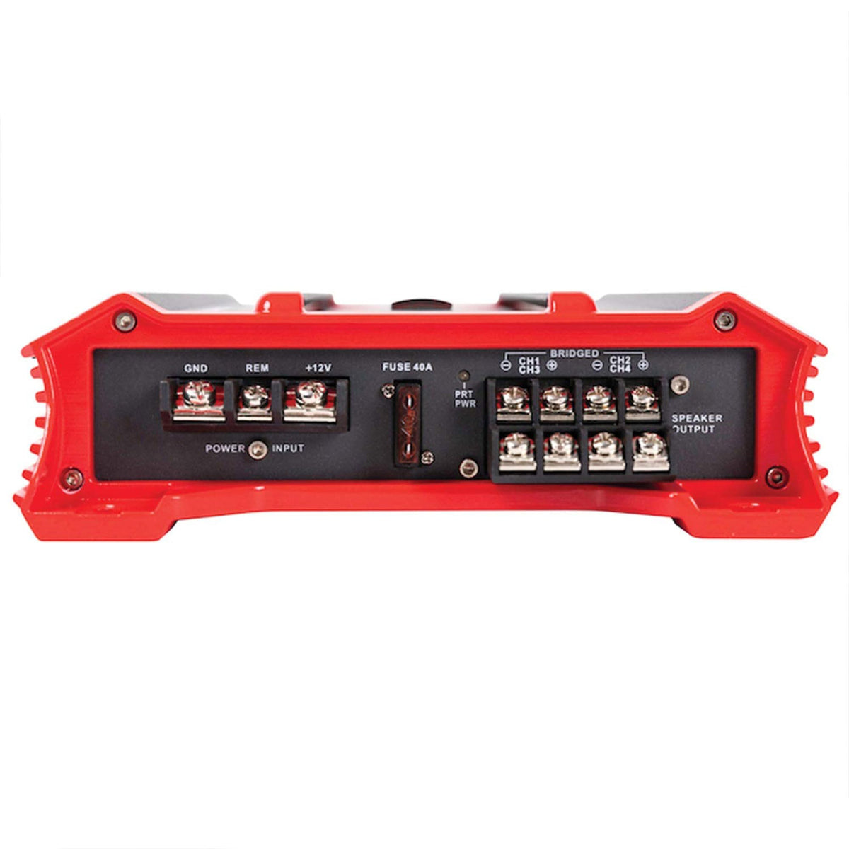 Crunch GP-1500.4 dials and connections illustrate precise tone shaping control.