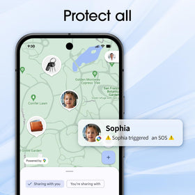 CryoSentry app screenshot with map displaying last-known location benefit