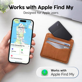 CryoSentry ultra-thin wallet tracker fitting inside a slim pocket