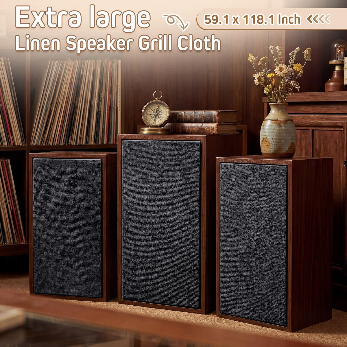 CrystalSylara DIY restoration fabric fits home, stage, and KTV speakers for versatile use