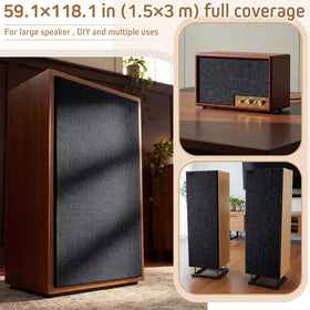 CrystalSylara sound-transparent fabric preserves clear audio while refreshing your speaker aesthetics