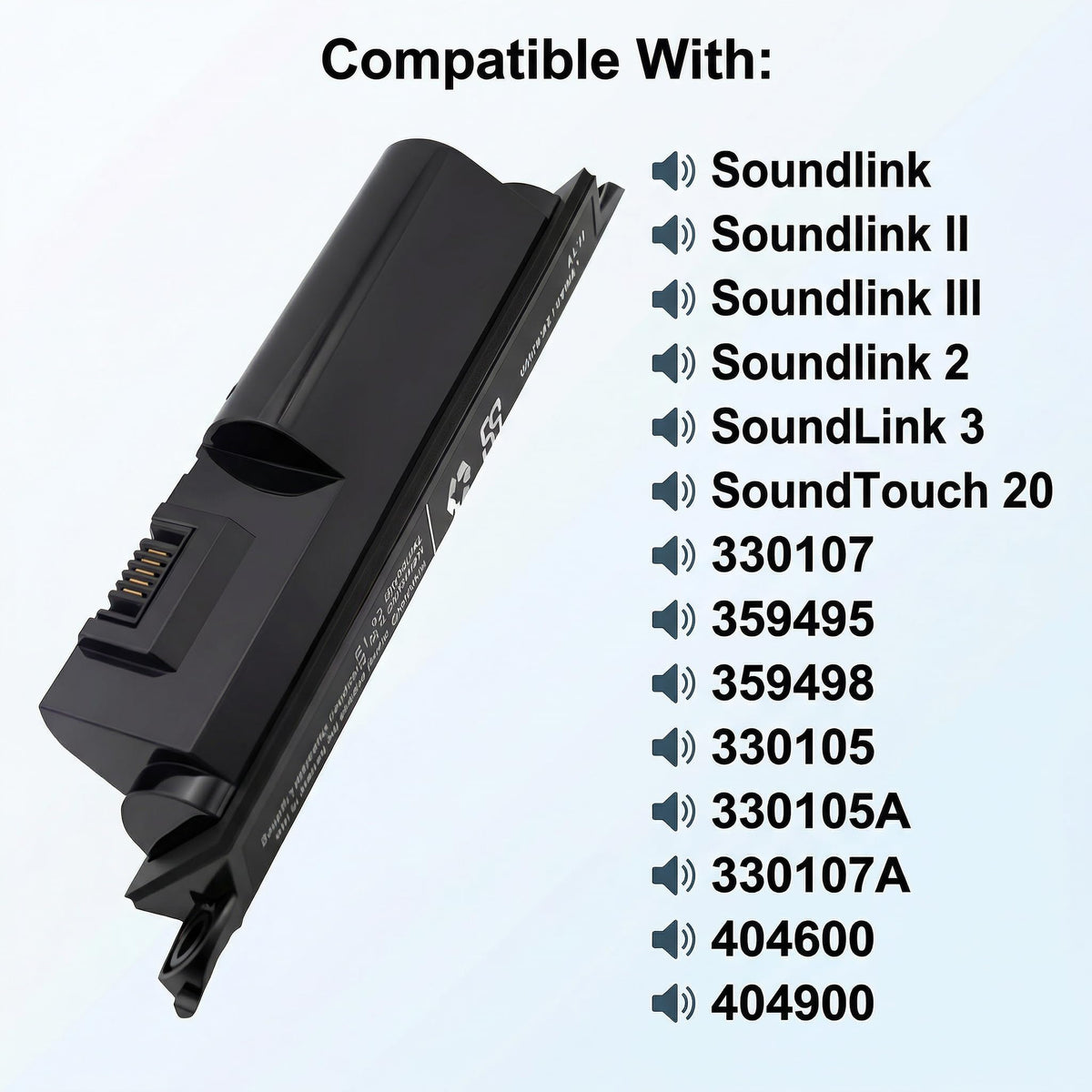 CS replacement battery for Bose SoundLink II, improves runtime and reliability